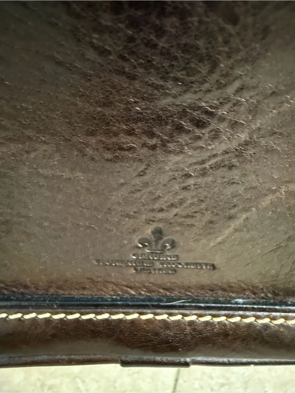 Dooney & Bourke Dark Brown Leather Messenger Crossbody